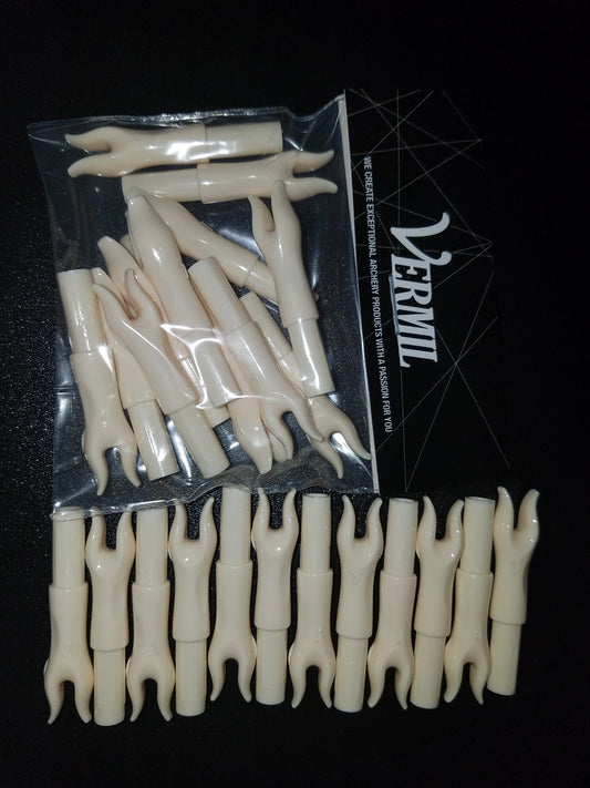 One Dozen Vermil 'U' Nocks