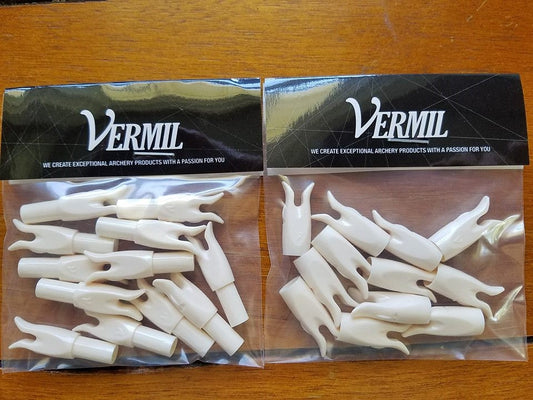One Dozen Vermil 'Y' Nocks