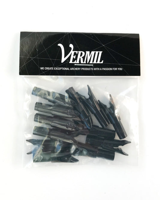 One Dozen Vermil 'V' Nocks