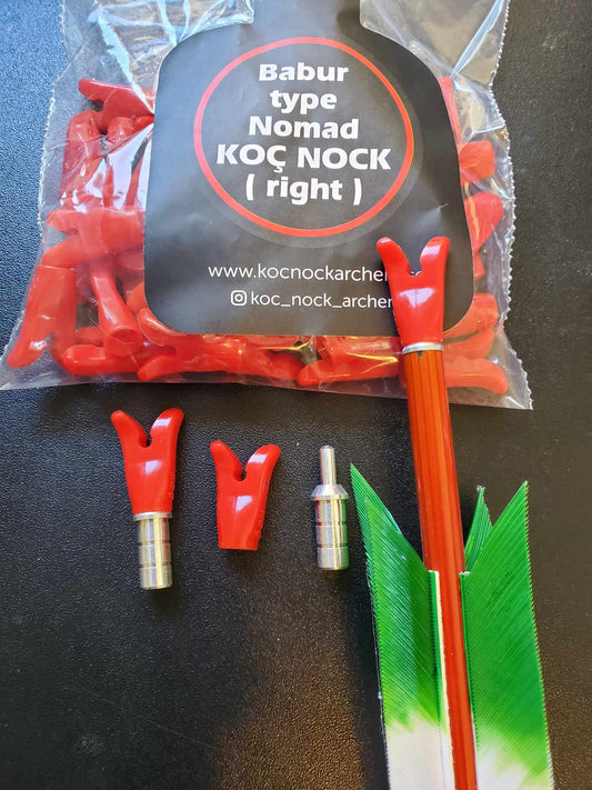 One Dozen Koc Nock - *NOMAD PIN NOCK STYLE* - Babur (Right and Left handed)